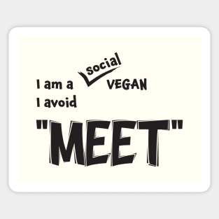 Funny Vegan Pun: Dad Joke Typography Sticker